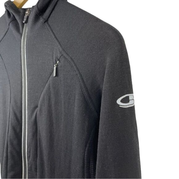 ICEBREAKER Merino Black Tech Trainer Hybrid Jacket Size S - Picture 9 of 9